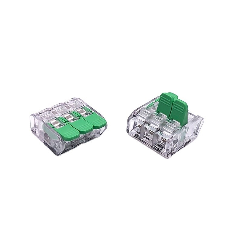 Conector terminal de fio rápido de 3 polos com certificação UL CE para fiação elétrica segura