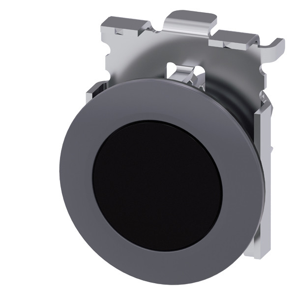PLC 3SU1060-0JA10-0AA0 Metal Matt Desligado Botão Flat e Bezel Recessado Montagem Preta SIRIUS ACT Pushbutton
