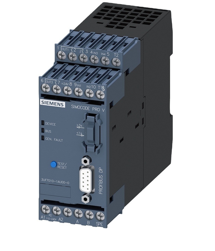 Portão SIMOCODE pro V PROFIBUS-DP 12 MBit/s RS485 4E/3A 3UF7010-1AU00-0