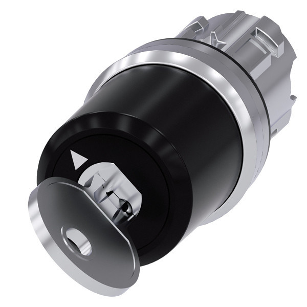 3SU1050-5BF11-0AA0 Switch de chave PLC de metal brilhante com 2 posições mantidas SIRIUS ACT