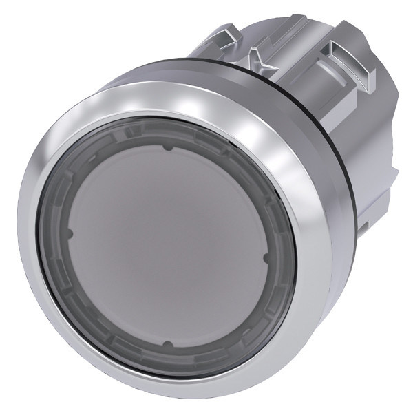 Pulsão de botão de metal transparente SIRIUS ACT PLC 3SU1051-0AB70-0AA0 com botão plano brilhante