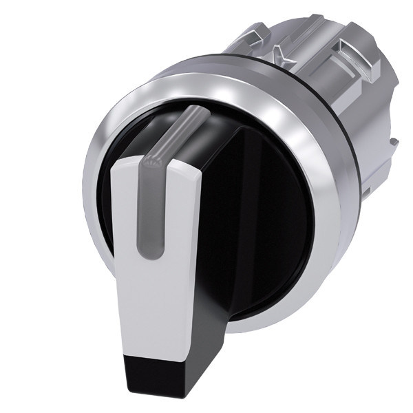 3SU1052-2BM60-0AA0 Métrico Brilhante Manôvel Curto 3 Posições Branco SIRIUS ACT Selector Switch