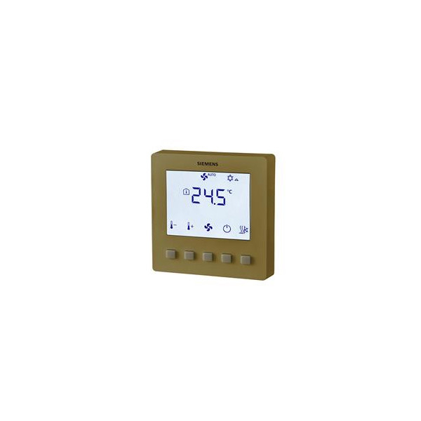 RDF510 Controlador de temperatura de sala de cor dourada para sistema de controle de automação em edifícios
