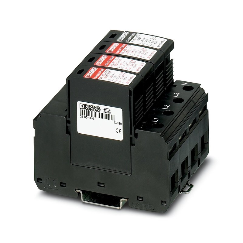2800184 VAL-MS-T1/T2 335/12.5/3 1 1/2 Classe 1/2 Protetor contra raios/surtos para 4 polos
