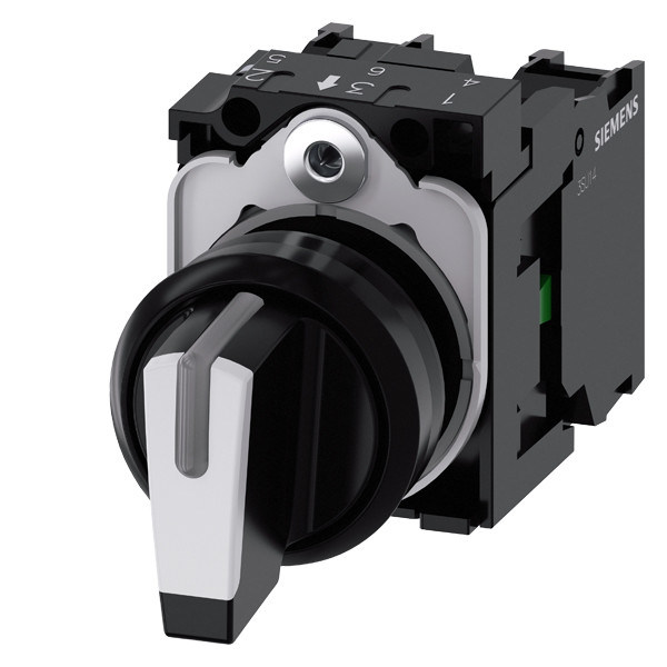 3SU1100-2BL60-1NA0 Interruptor de seleção de plástico de punho curto para a unidade completa SIRIUS ACT
