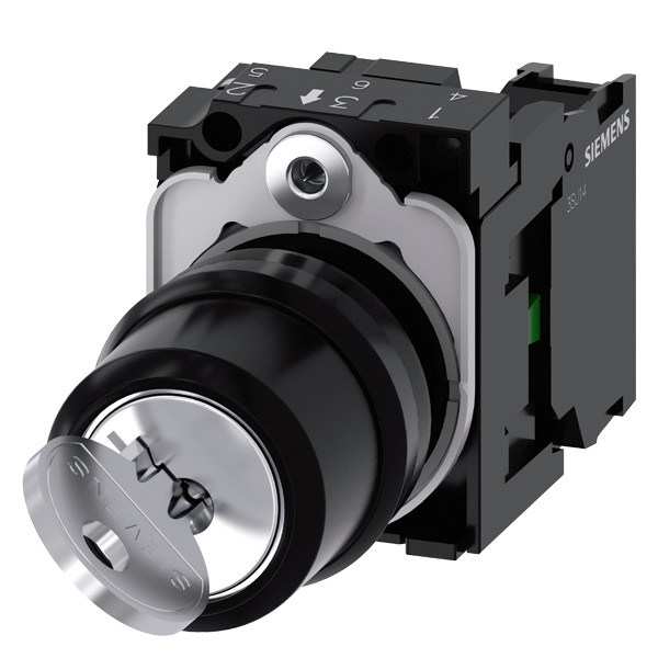 PLC 3SU1100-4BF11-1BA0 2 Posições mantidas RONIS Comutador plástico para SIRIUS ACT