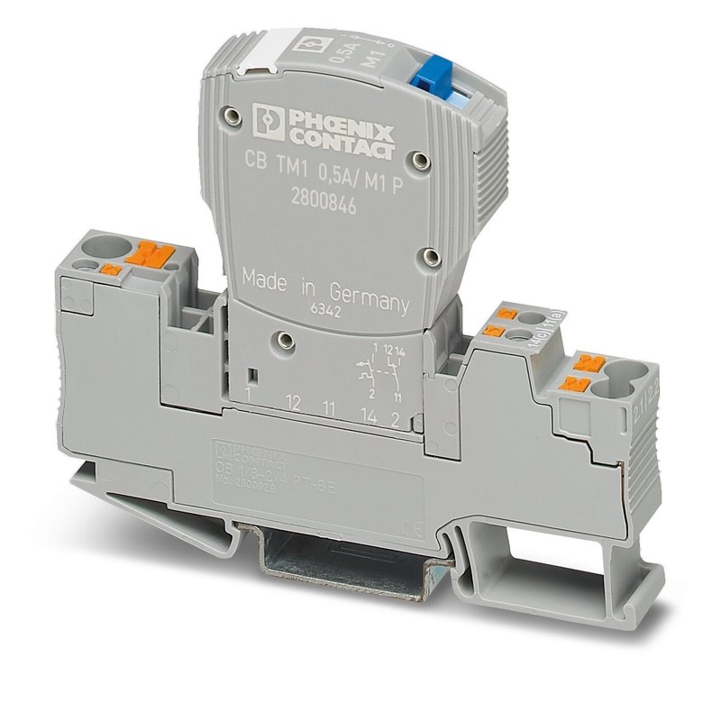 2800846 CB TM1 0.5A M1 P Dispositivo térmico magnético Interruptores de circuito 50V CC 5 polos