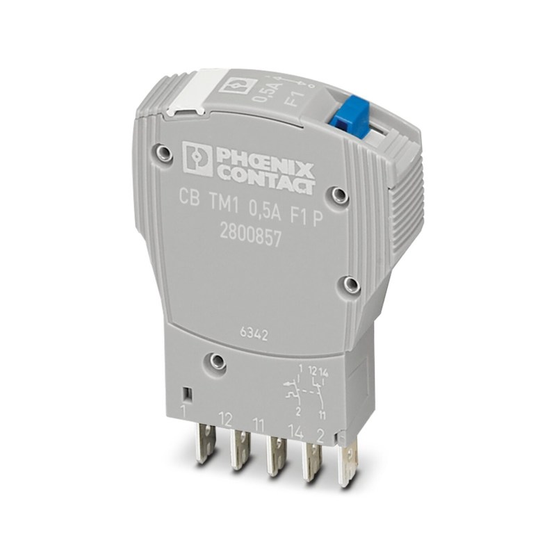 50 V DC 5 Pólos 2800857 CB TM1 0.5A F1 P Dispositivo térmico magnético