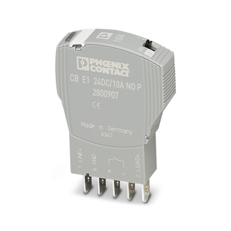 24 V DC 2800907 CB E1 24DC/10A NO P Interruptor de circuito de equipamentos eletrónicos 5 polos