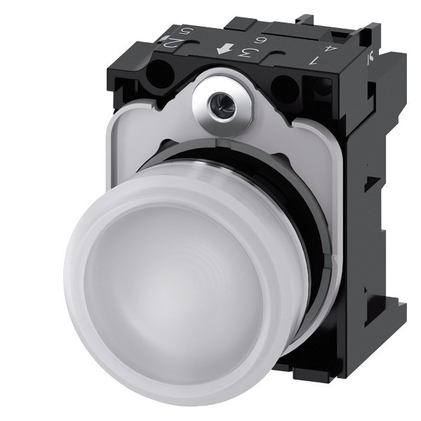 Lente Limpa Limpa SIRIUS ACT Unidade Completa 24V AC/DC Metal Brilhante Iluminado Luz Piloto