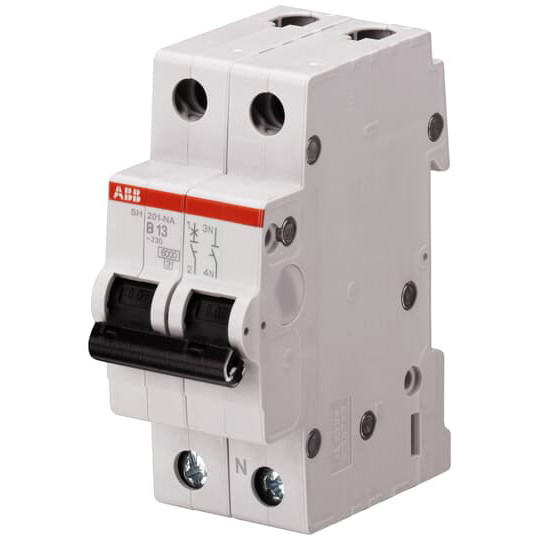 1 NP B 6 A Interruptor de circuito em miniatura MCB SH201-B6NA para aplicações industriais