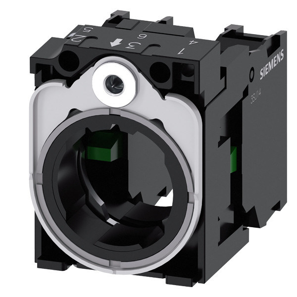 PLC de metal plástico universal 3SU1550-1AA10-1NA0 com 2NO SIRIUS ACT Holder e módulo