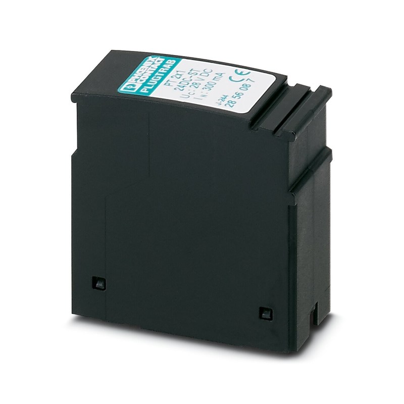 Protector contra sobretensão de dois polos de corrente contínua de 24 V PT 2X1-24DC-ST Plug para equipamentos eletrónicos
