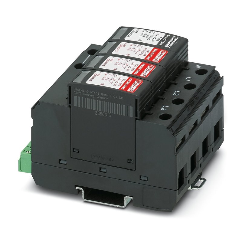 VAL-MS 320/3 1/FM-UD Protector contra sobretensões de tipo 2 com 4 polos e 320 V de tensão nominal AC