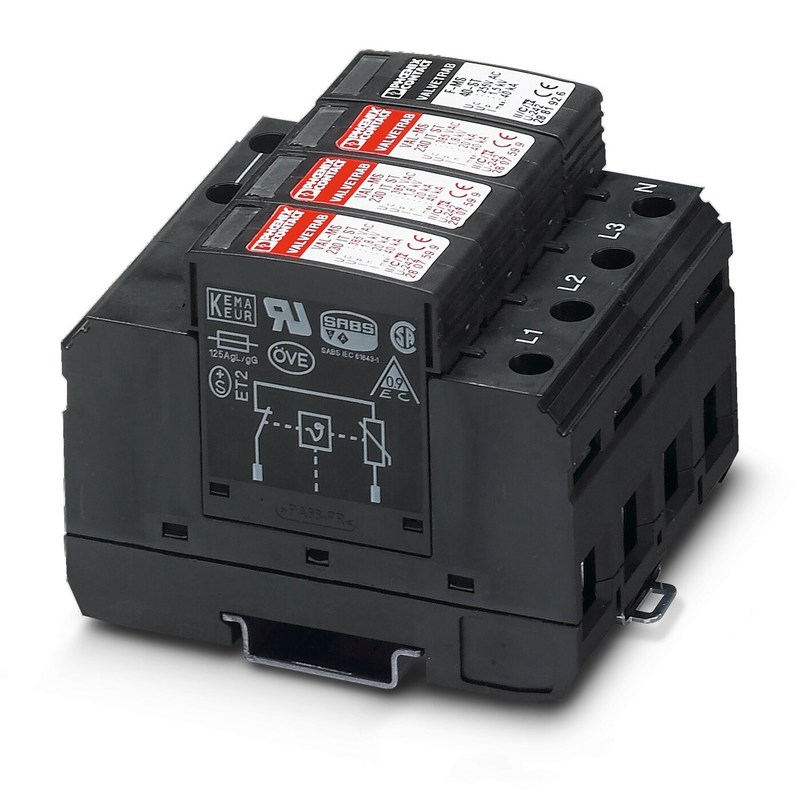2858577 VAL-MS 320/3 1-FM Protector contra sobretensões de tipo 2 com 230 V AC a 4 polos
