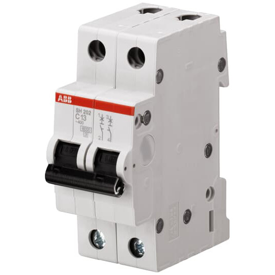 MCB SH202-D25 Interruptor de circuito em miniatura de design compacto 2P D Corrente nominal 25A 220V