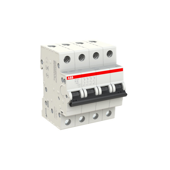 MCB SH204-B20 Interruptor de circuito em miniatura 4P 20A 220V 50Hz Tensão e frequência nominal