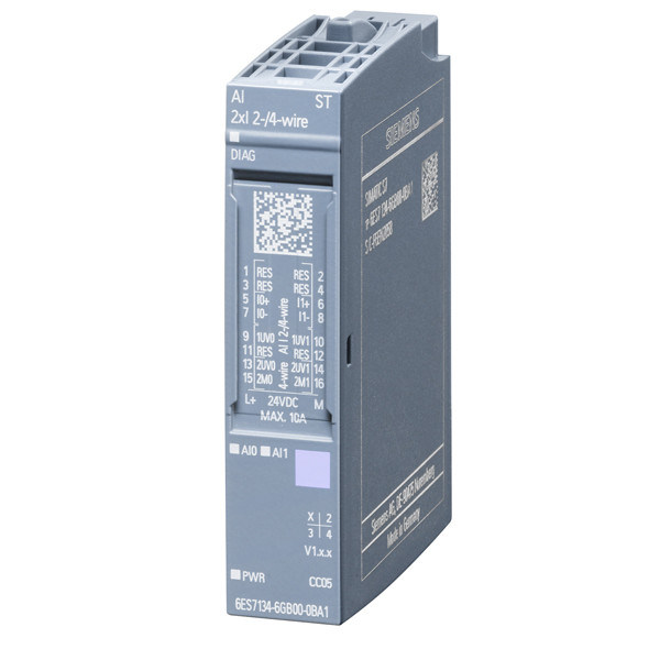 ET 200SP Módulo de entrada analógica Siemens 6ES7134-6GB00-0BA para um desempenho óptimo