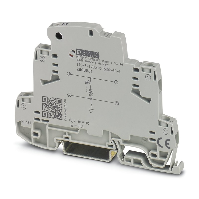 TTC-6-TVSD-C-24DC-UT-I Phoenix Contact Surge Protector 2 Pole Voltagem nominal 24 V DC