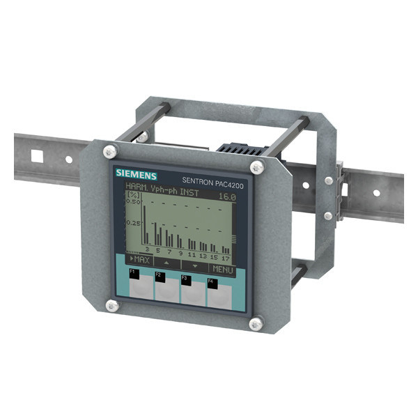Dispositivo de monitorização da potência montado no carril SENTRON PAC4200 com gama de energia padrão LCD