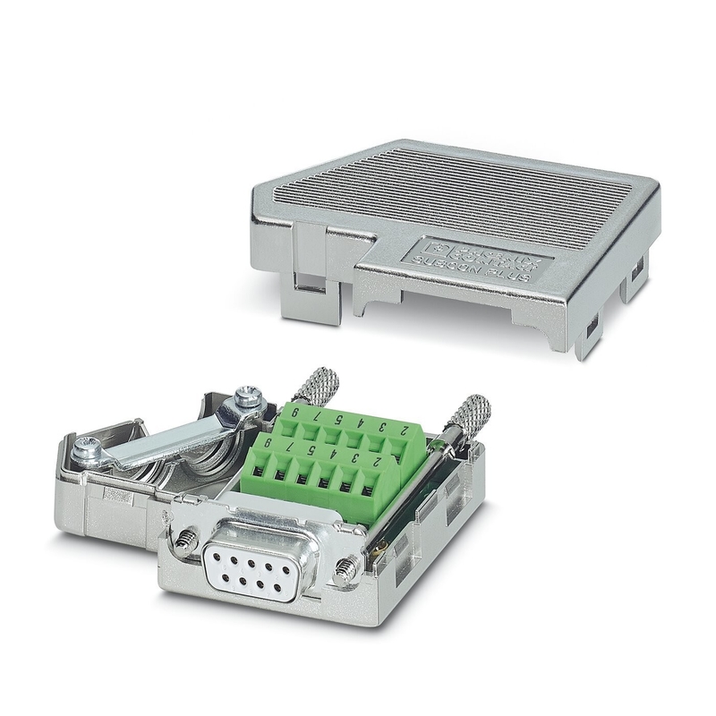 Conexões contínuas com Phoenix Contact 2799490 SUBCON-PLUS F2 D-SUB Bus Connector