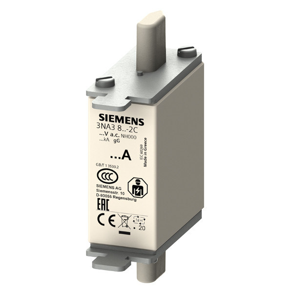 Lugares de agarre não isolados com indicador frontal Tamanho 000 O ajuste perfeito para PLC 3NA3803-2C