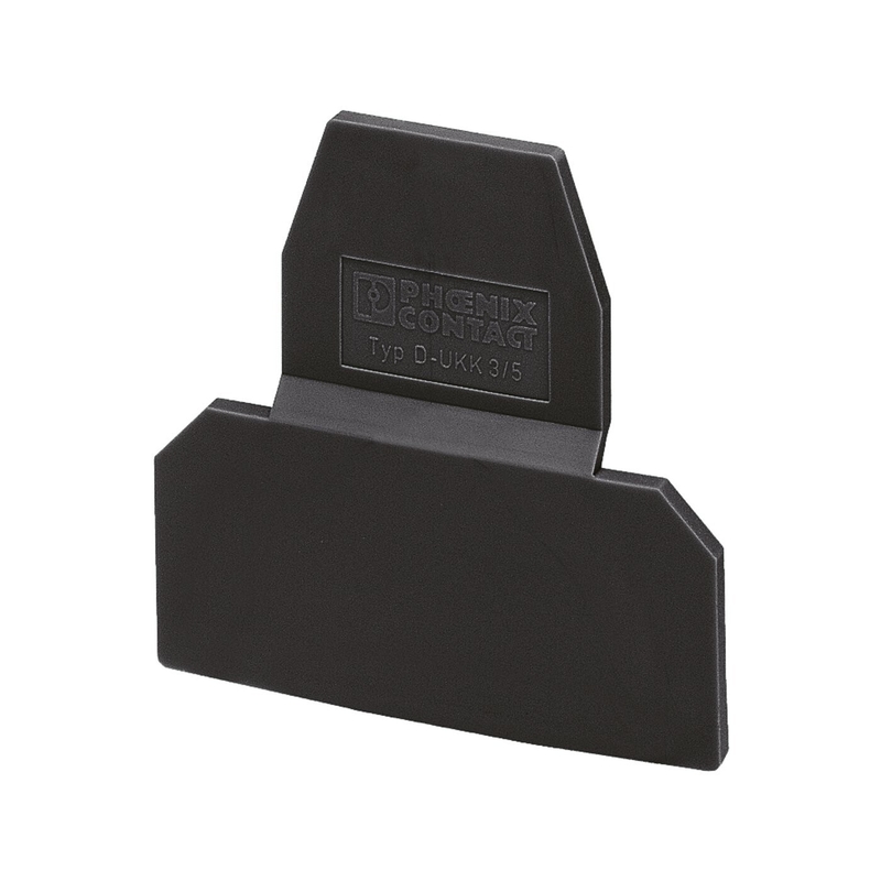2770228 D-UKK 3/5 BK Phoenix Placa final de contato corrente nominal de descarga 0,5 A