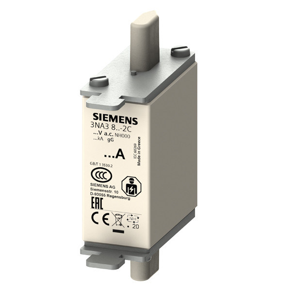 PLC 3NA3820-2C LV HRC Fuse Link GL/GG com agulhas de aderência não isoladas e indicador frontal