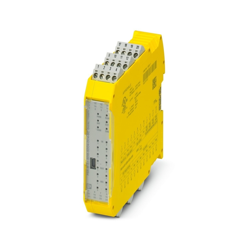 Módulo de segurança PSR-M-B2-SDI8-SDO4-DO4-SC para desligamento de segurança de carga de contacto