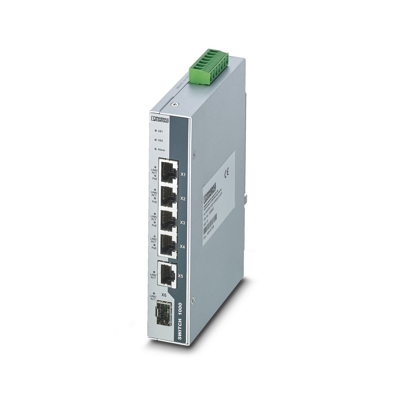 EtherNet/IP Industrial Ethernet Switch FL SWITCH 1001T-4POE-GT-SFP Nível de proteção IP65