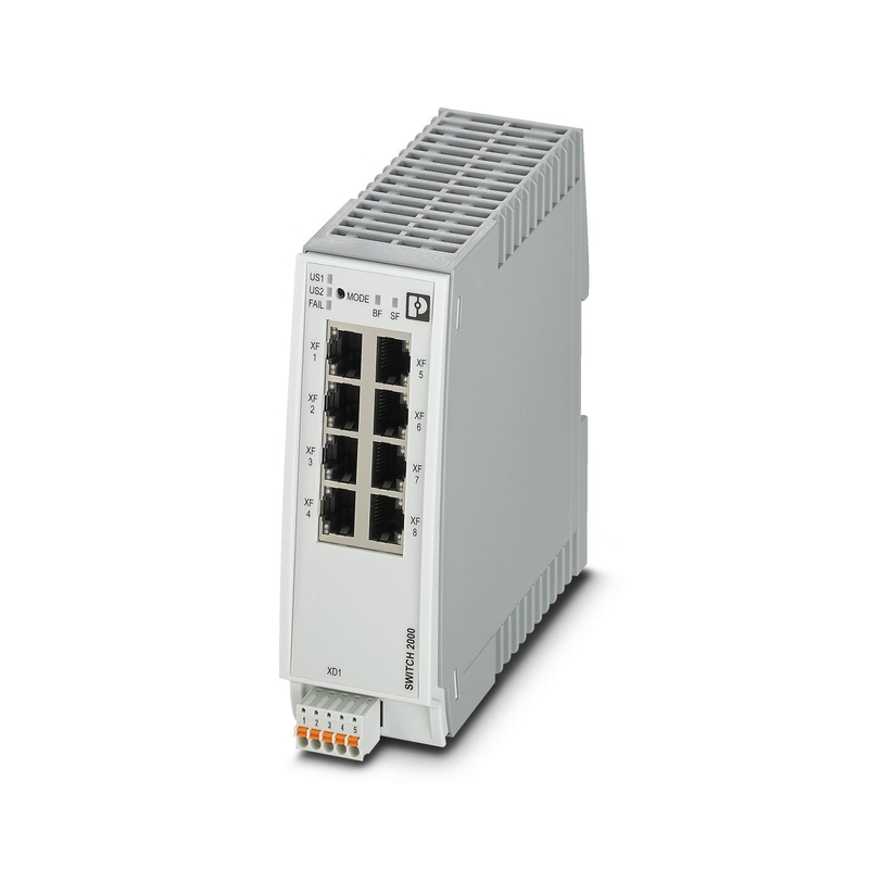 FL SWITCH 2308 PN Industrial Ethernet Switch para rede EtherNet/IP Nível de proteção IP65