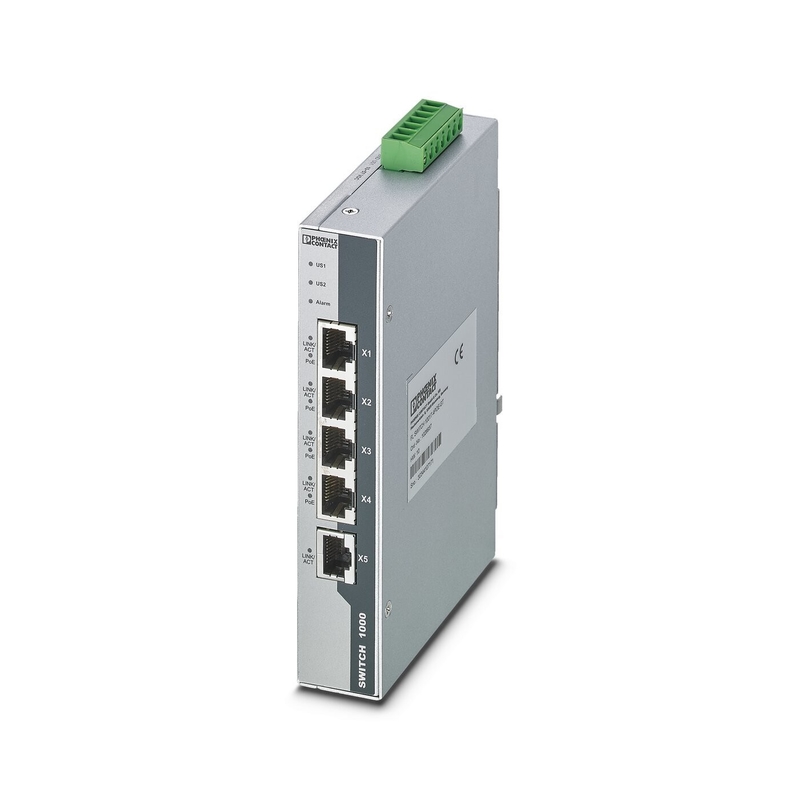 FL SWITCH 1001T-4POE-GT Industrial Ethernet Switch para redes estáveis e seguras