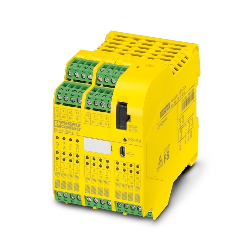 Módulo de Segurança de Contato Phoenix PSR-SPP-24DC/TS/M 67,5*112*114,5mm relés de acoplamento