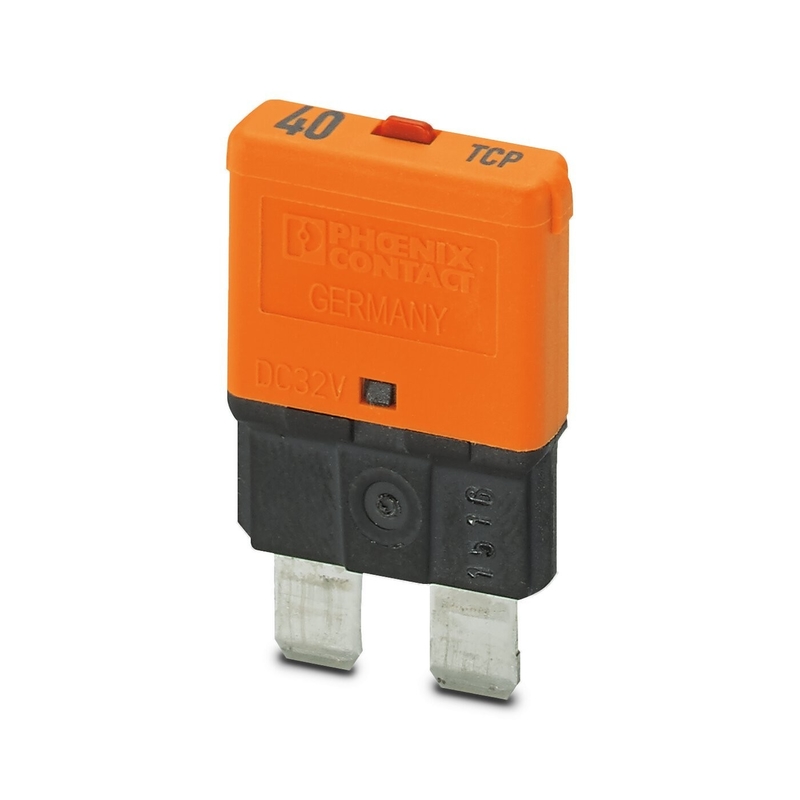 Interruptores de circuito de dispositivos magnéticos térmicos de corrente contínua de 40 V com tensão nominal de 32 V por contacto Phoenix