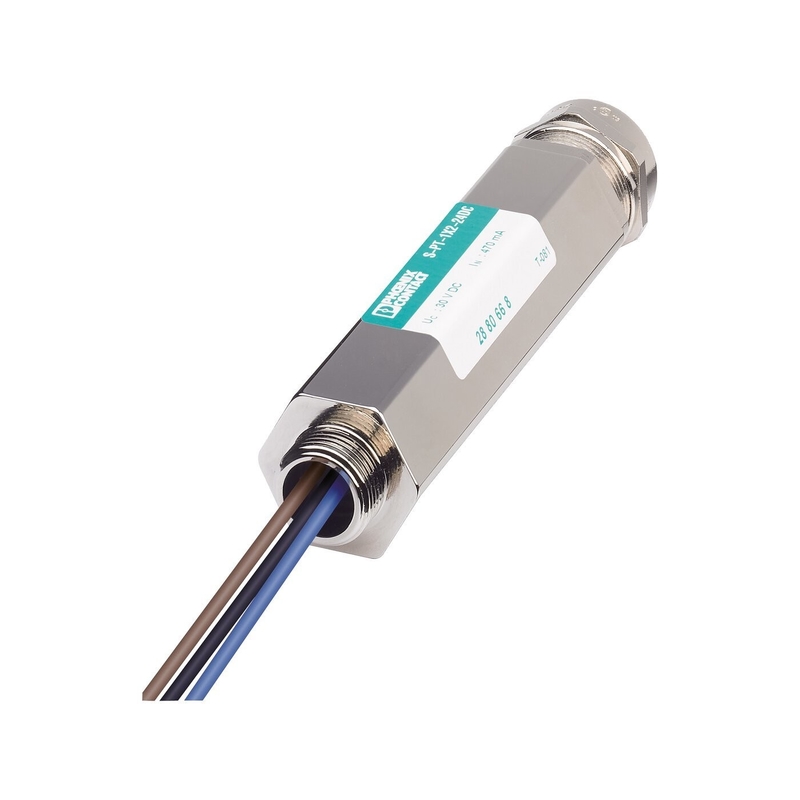 Protector contra sobretensão de tensão nominal de 24 V CC para 1/2 &quot;Fenix Contact S-PT-1X2-24DC-1/2