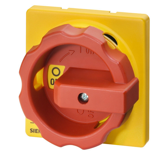 PLC 3LD9284-3D Actuador rotativo em vermelho/amarelo para posicionamento suave e preciso