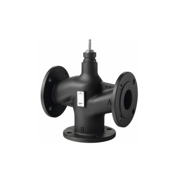 Automatização de controlo de edifícios S55206-V115 Válvula de regulação de três vias ligada a flange por PLC