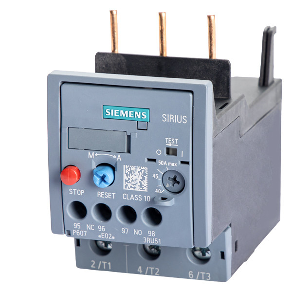 Siemens 3RU5136-4BB0 Relé de sobrecarga 40...50 A Tamanho S2 Classe 10 para proteção do motor