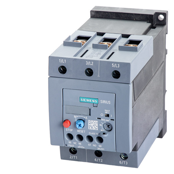 Siemens 3RU5146-4KB1 Relé de sobrecarga 80 100 A Tamanho S3 Carga de contato para proteção do motor