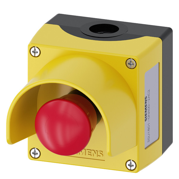 Revestimento redondo de 22 mm para dispositivos de comando e parafusos de montagem no piso do terminal 3SU1801-0NA00-2AC2